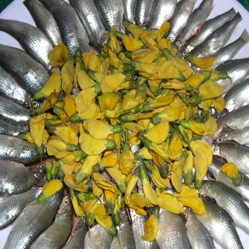 Đặc sản mùa nước nổi - Canh chua cá linh bông điên điển